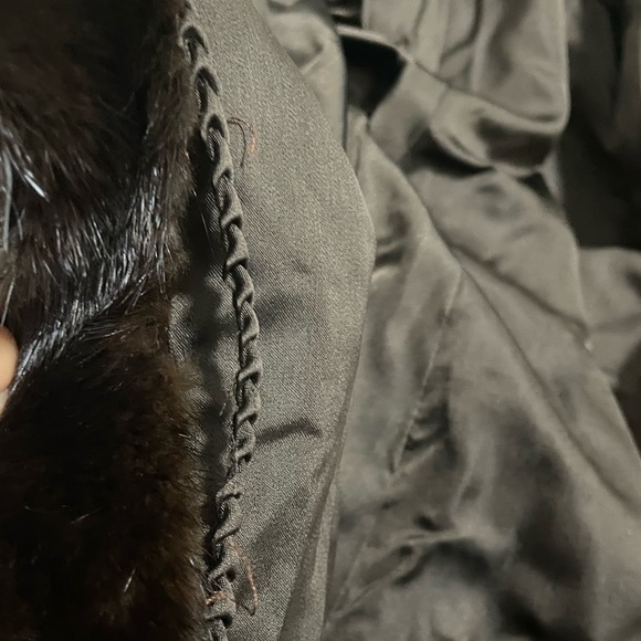 Vintage Saga Mink fur/ Outwear dark brown mink Coat/women size LG-XL (11) - Picture 6 of 17